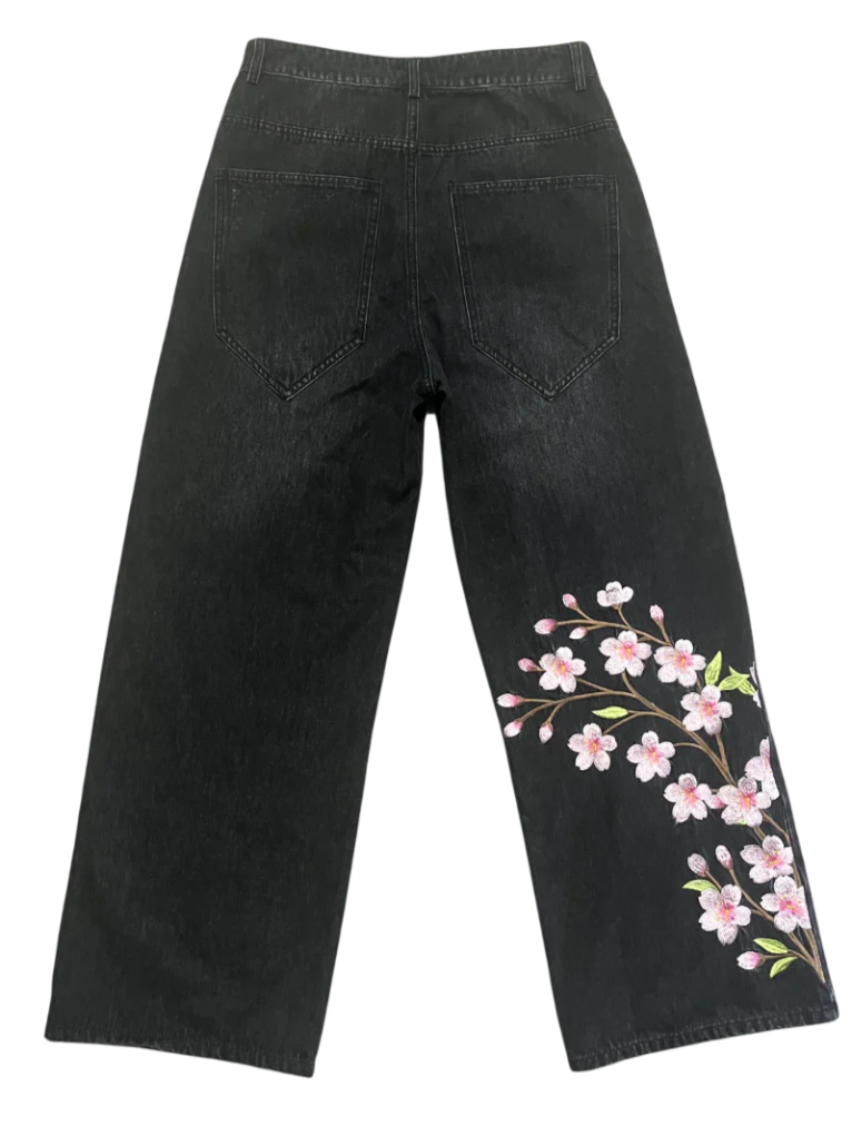 Unisex Sakura Jeans