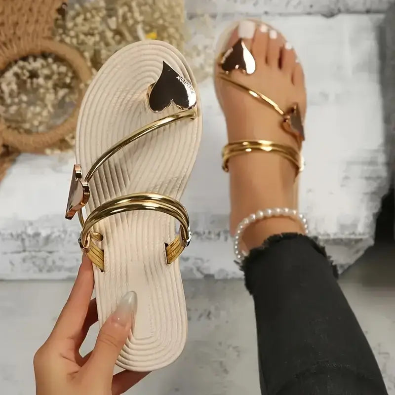 Elegant Heart Sandals