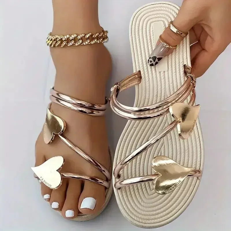 Elegant Heart Sandals
