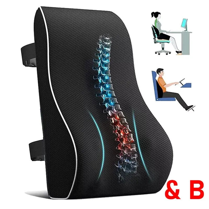 GLWRIA Ergonomic Seat Cushion – Sciatica Relief Pillow