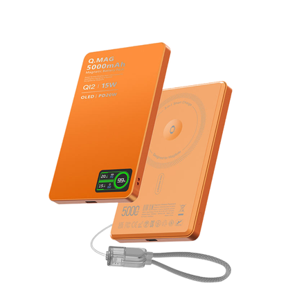 Ultra-Slim Magnetic Power Bank – 15W Fast Charge
