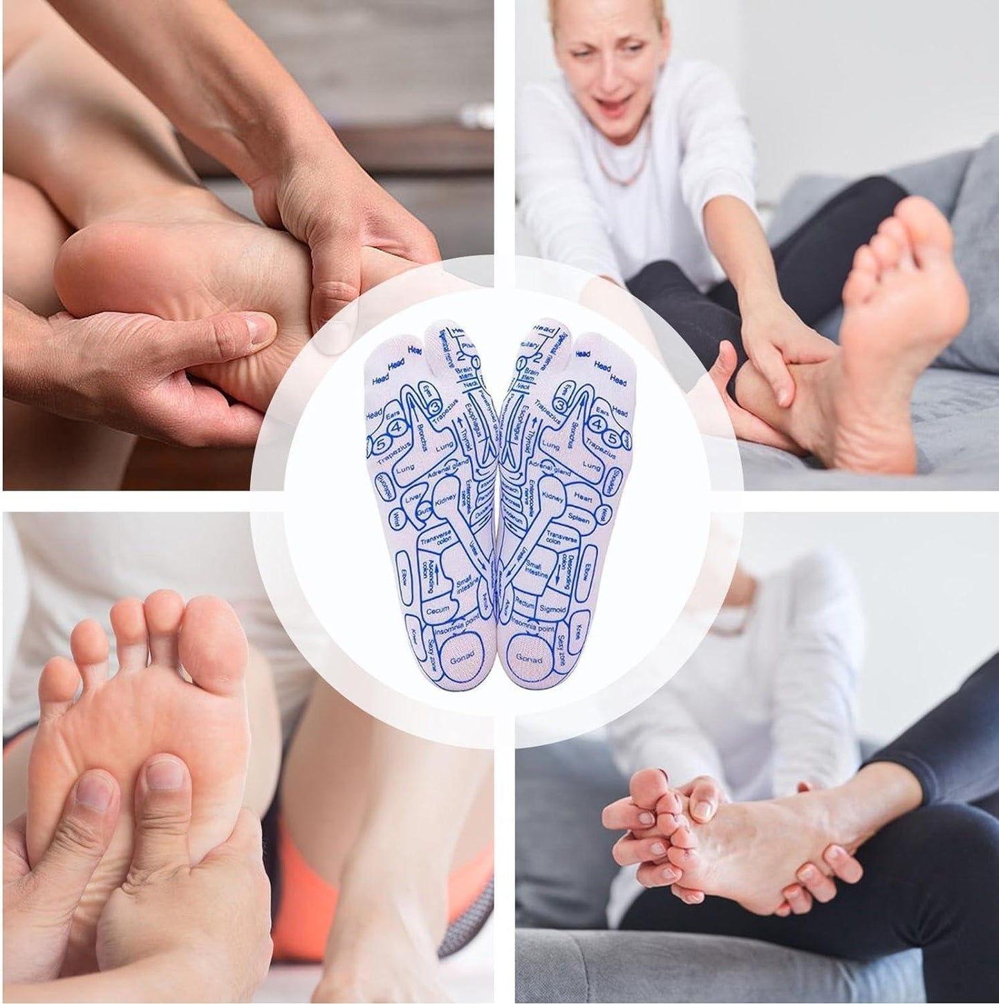 Reflexzonen Diagramm Socken