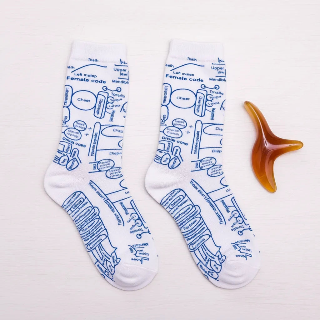 Reflexzonen Diagramm Socken
