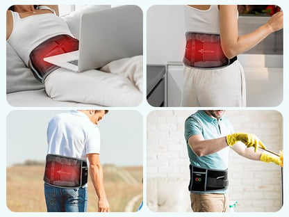 GLWRIA™ Kabelloser Rückenmassagegurt - Wärme + Vibrationstherapie