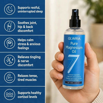 Glwria Pure Magnesium Spray for Sleep & Muscle Relief