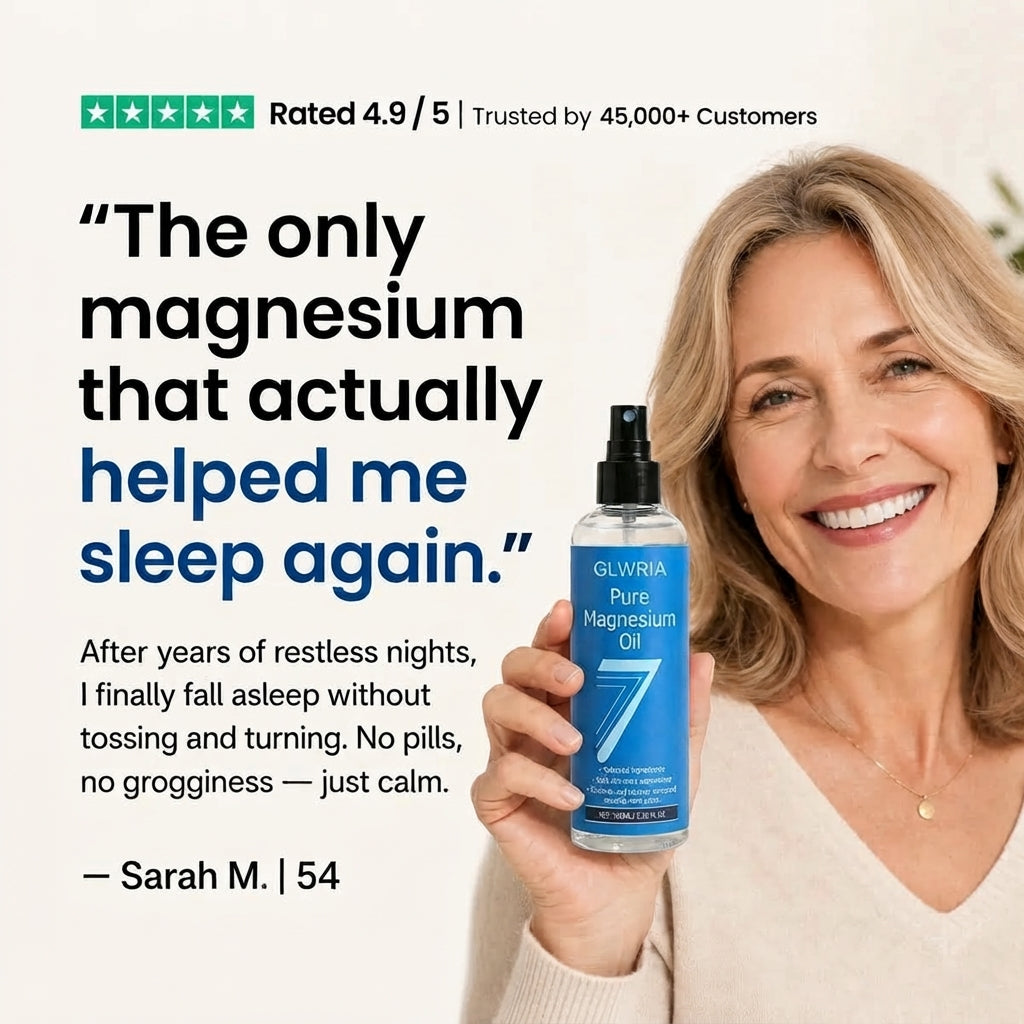 Glwria Pure Magnesium Spray for Sleep & Muscle Relief