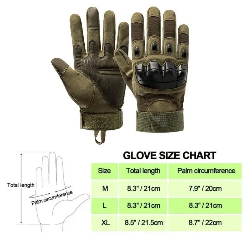 Taktische Vollfingerhandschuhe - Weicher Knöchelschutz