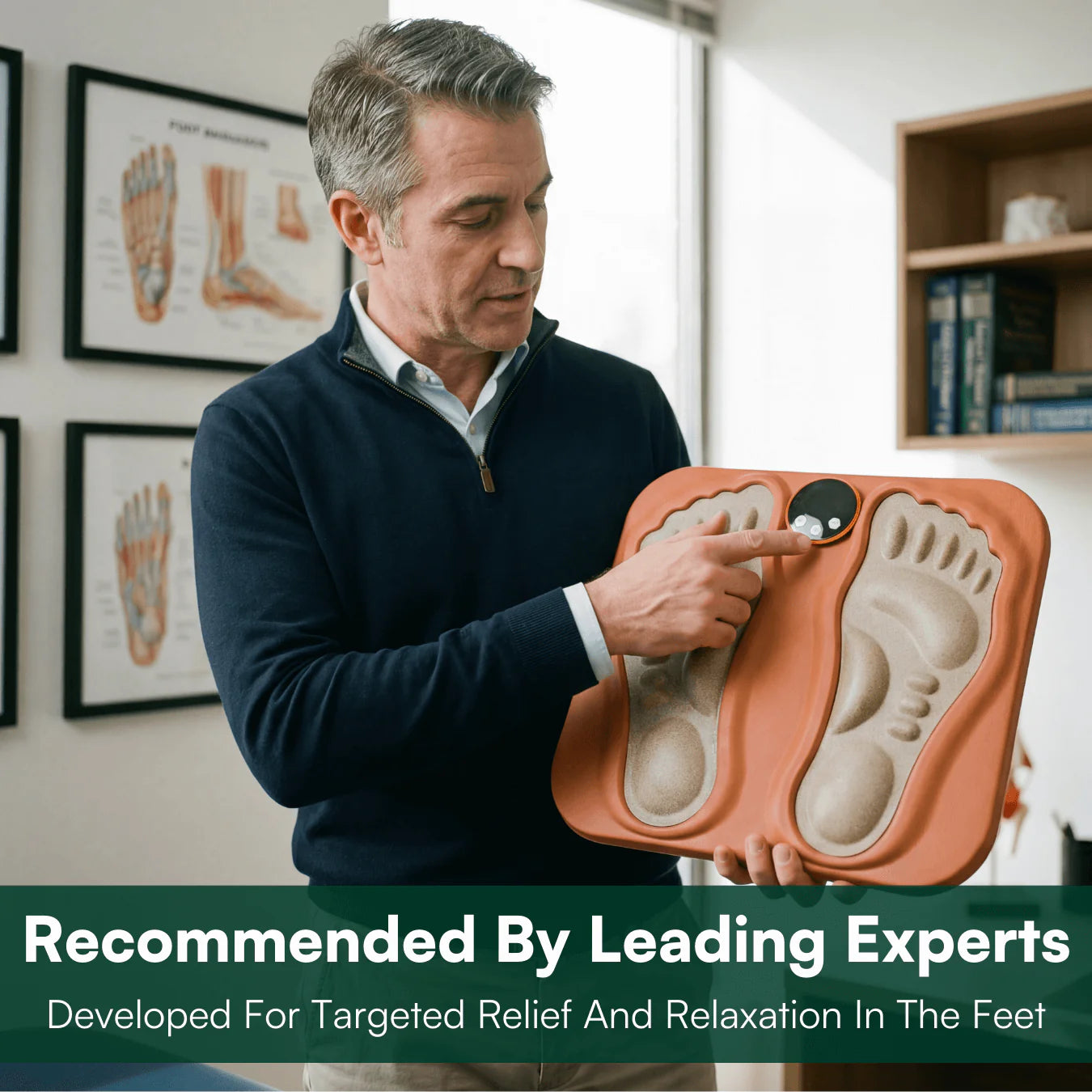 GLWRIA EMS Foot Massager – Cordless Heat & Pulse Mat