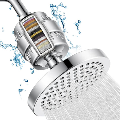 20-Stage Filtered Shower Head: High Pressure Chrome
