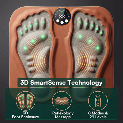 GLWRIA EMS Foot Massager – Cordless Heat & Pulse Mat