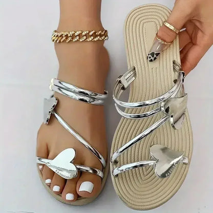 Elegant Heart Sandals