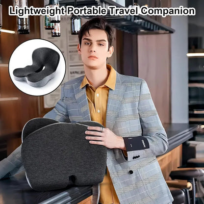 GLWRIA Ergonomic Seat Cushion – Sciatica Relief Pillow
