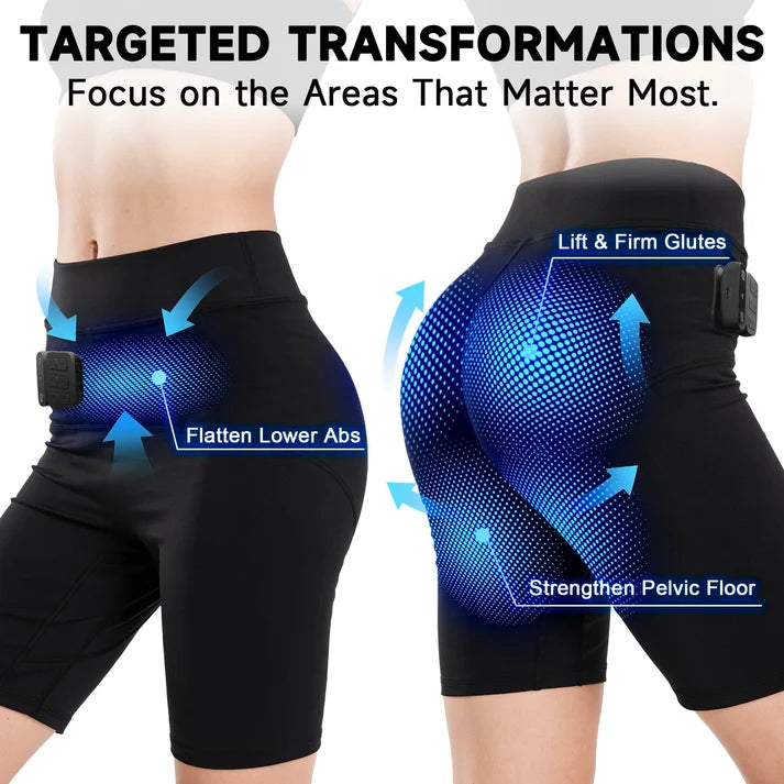 Glwria™ EMS Toning Shorts: Sculpt, Lift & Strengthen Pelvic Floor