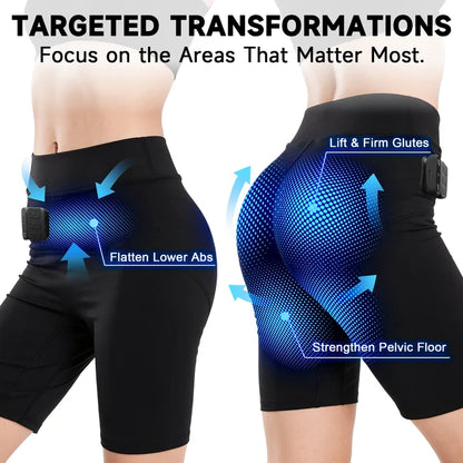 Glwria™ EMS Toning Shorts: Sculpt, Lift & Strengthen Pelvic Floor