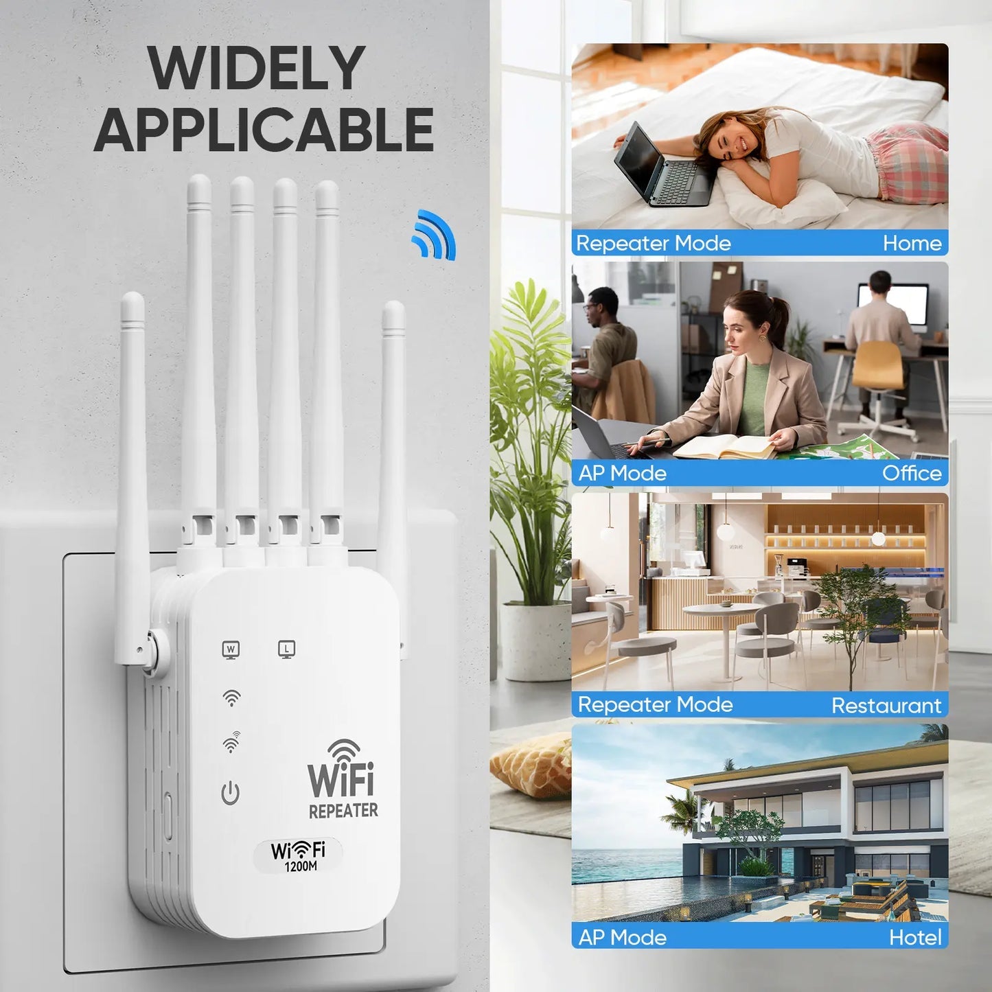GLWRIA™ Dual-Band WLAN-Repeater – Vollständige Abdeckung