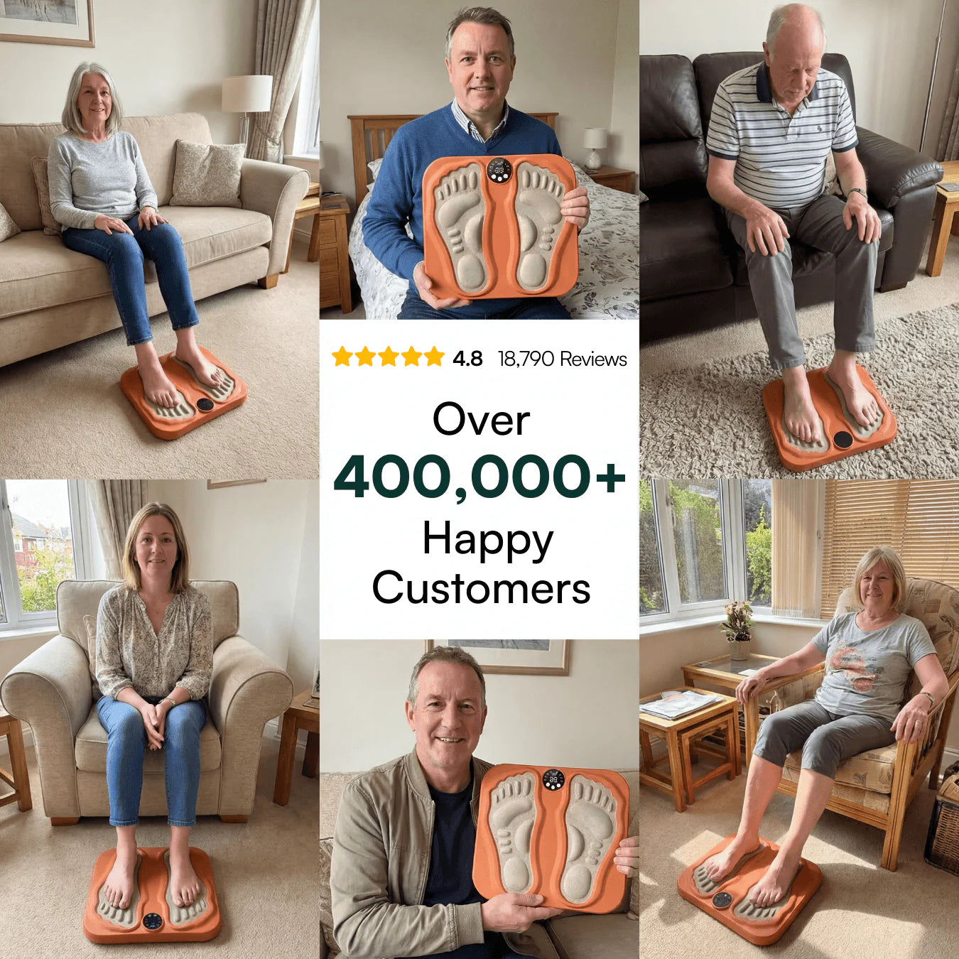 GLWRIA EMS Foot Massager – Cordless Heat & Pulse Mat